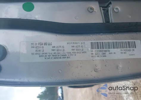 2015 Dodge Charger Se from USA, damaged, VIN 2C3CDXBG5FH880738